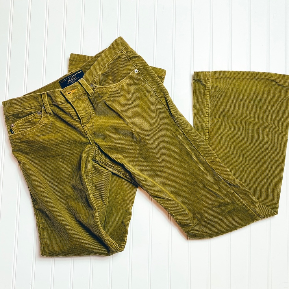 Juicy Couture Corduroy Green Pants Size 28